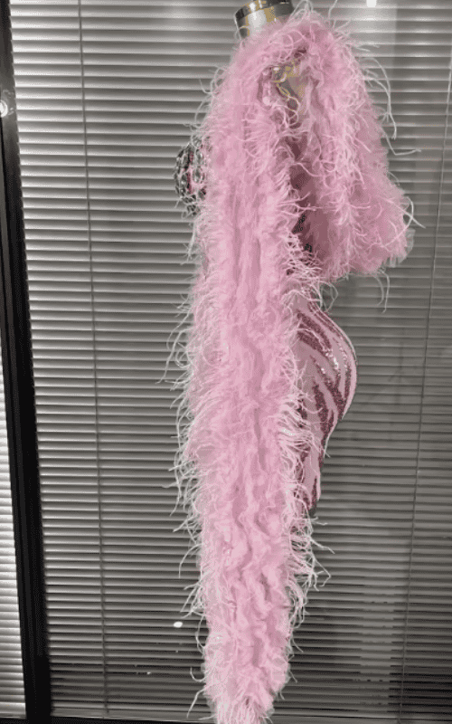 Liza Strapless Crystal Sequin Bodycon Mini Dress With Shawl