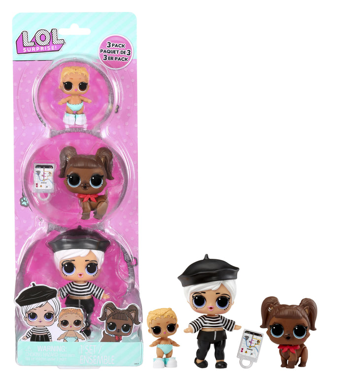 L.O.L. Surprise Mini Dolls 3 Set Pack