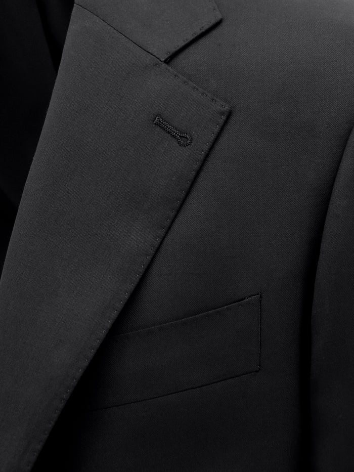 Lorenzo 113 Black Super 150 Wool Suit Jacket