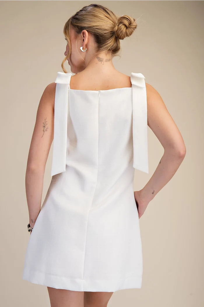 white graduation dress