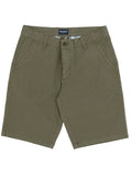 Lucas Olive Cotton Blend Shorts
