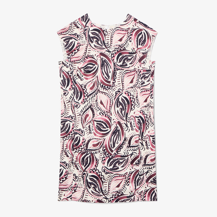 Maaza Effortless Dress - Printed Everyday Satin :: Brushstroke Paisley