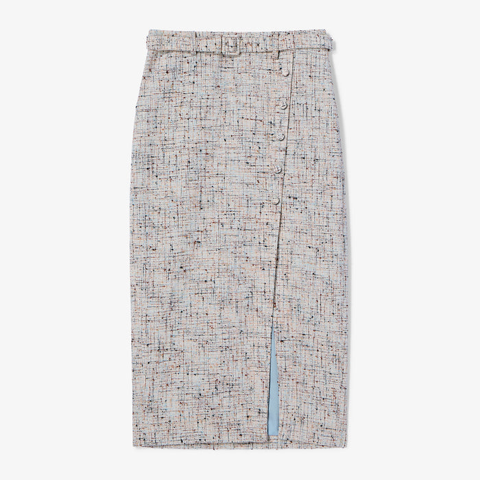 Patterned skirt on a white background