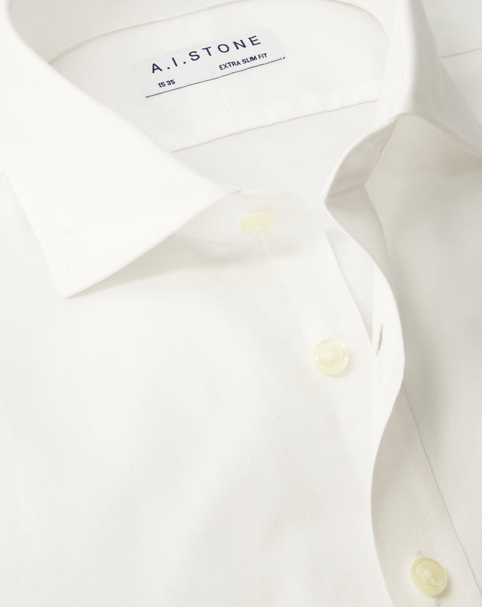 Mens 4-Way Stretch Twill Cutaway Collar Extra Slim Fit