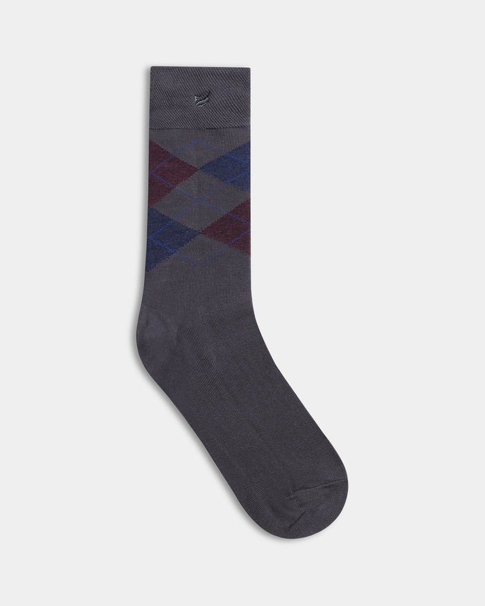Mercerised Cotton Crew Length Socks Pack of 3 - Benny