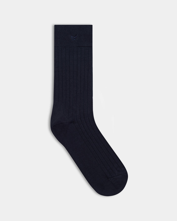 Mercerised Cotton Crew Length Socks Pack of 3 - Benson