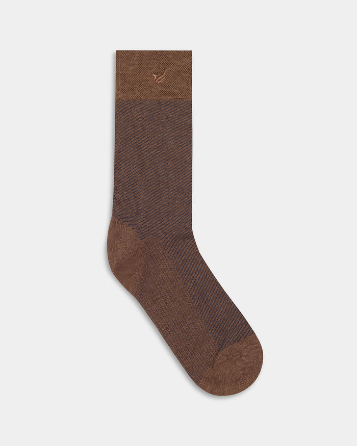 Mercerised Cotton Crew Length Socks Pack of 3 - Breck