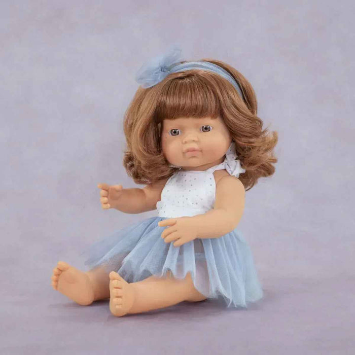 Miniland® Punčka Caucasian Redhead Girl 38cm My Friends & Me Miniland