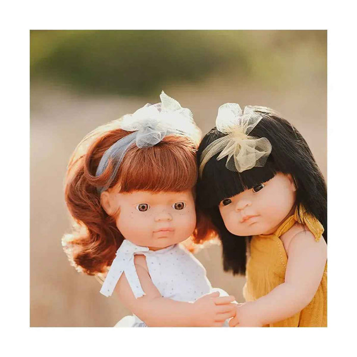 Miniland® Punčka Caucasian Redhead Girl 38cm My Friends & Me Miniland