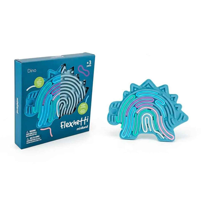 Miniland® Senzorična igrača za razvoj fine motorike Flexhetti Dino Miniland