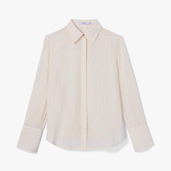 Beige shirt on a white background