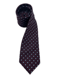 Murray Aubergine Light Blue Floral Tie