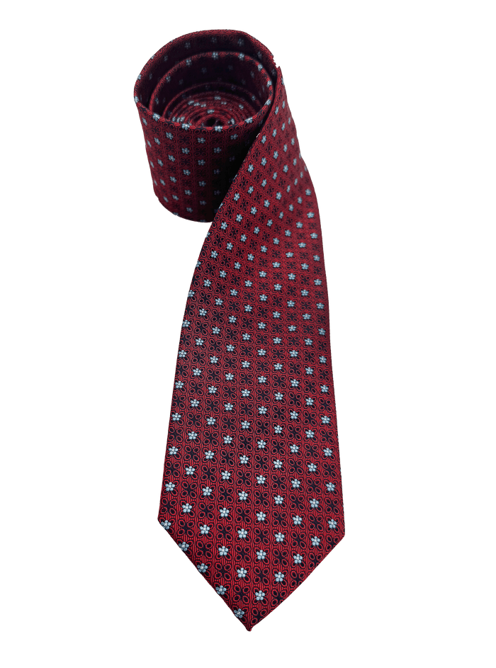 Murray Red Light Blue Floral Tie