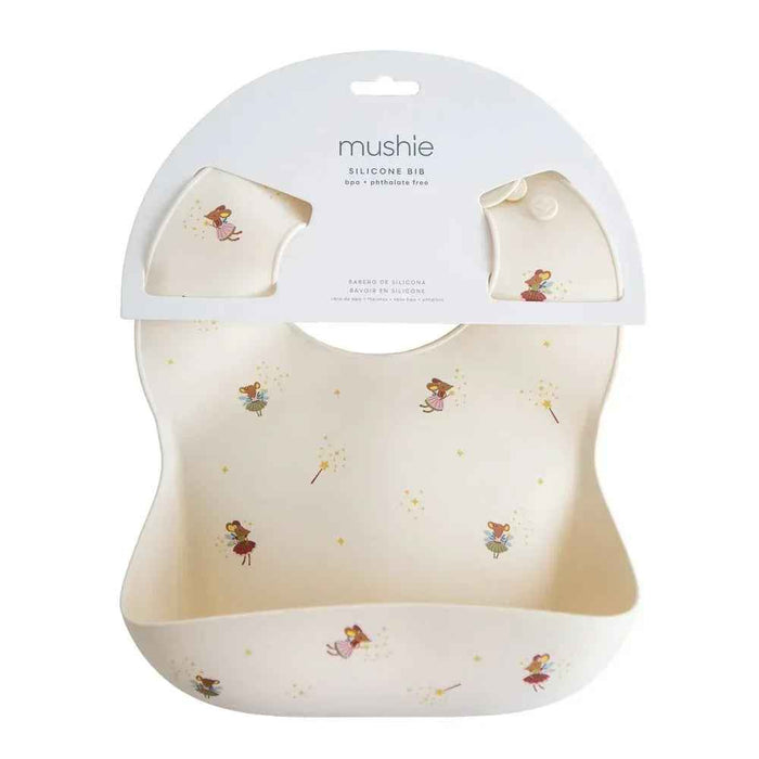 Mushie® Silikonski slinček Fairy Mice Mushie