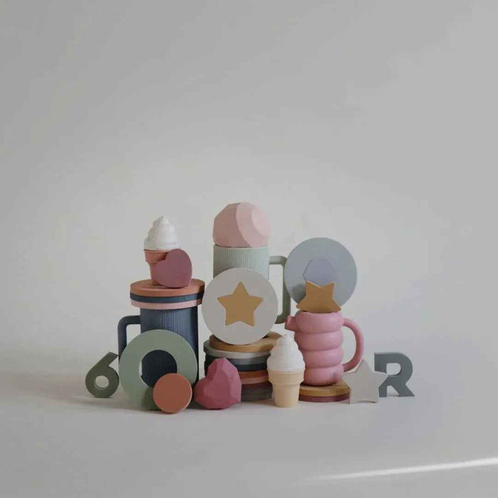 Mushie® Penaste puzzle za kopel Mushie