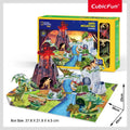 National Geographic Kids 3D Puzzle Dino Mountain Playset 54-pieces