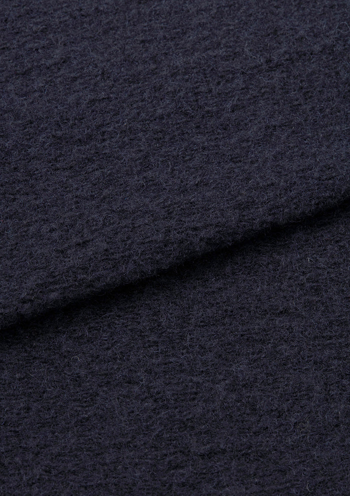 Navy Boiled Wool Jacket, Chore Jacket - SIRPLUS