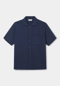 Navy Cotton Knit Polo, Polo Shirt - SIRPLUS