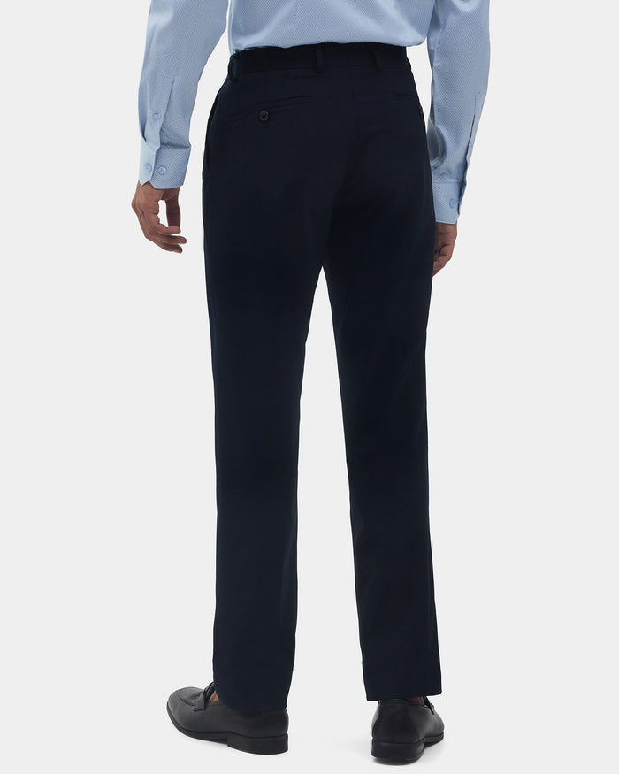 Navy Solid Formal Trouser - Travis
