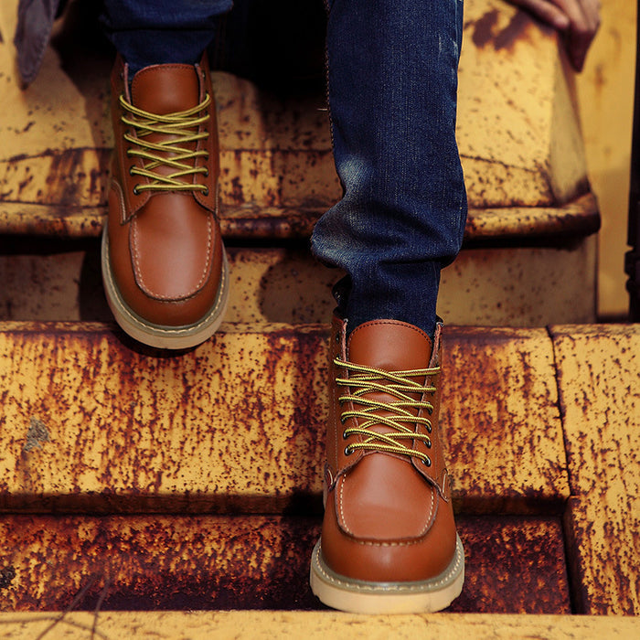 New fashion men's single shoes cotton shoes warm