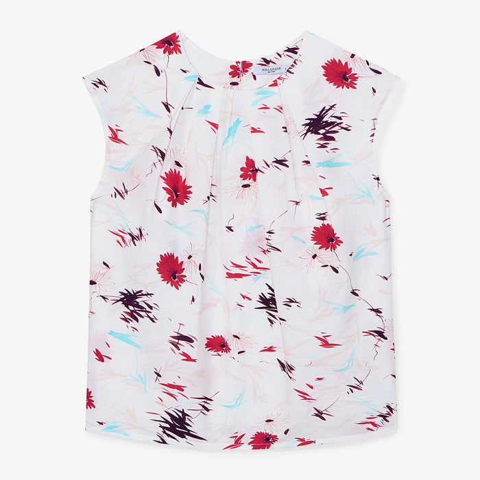 Packshot image of the Nika Top in Brushed Floral