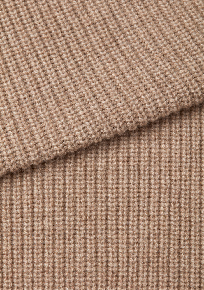 Oatmeal Cashmere Knit Gilet, Gilet - SIRPLUS