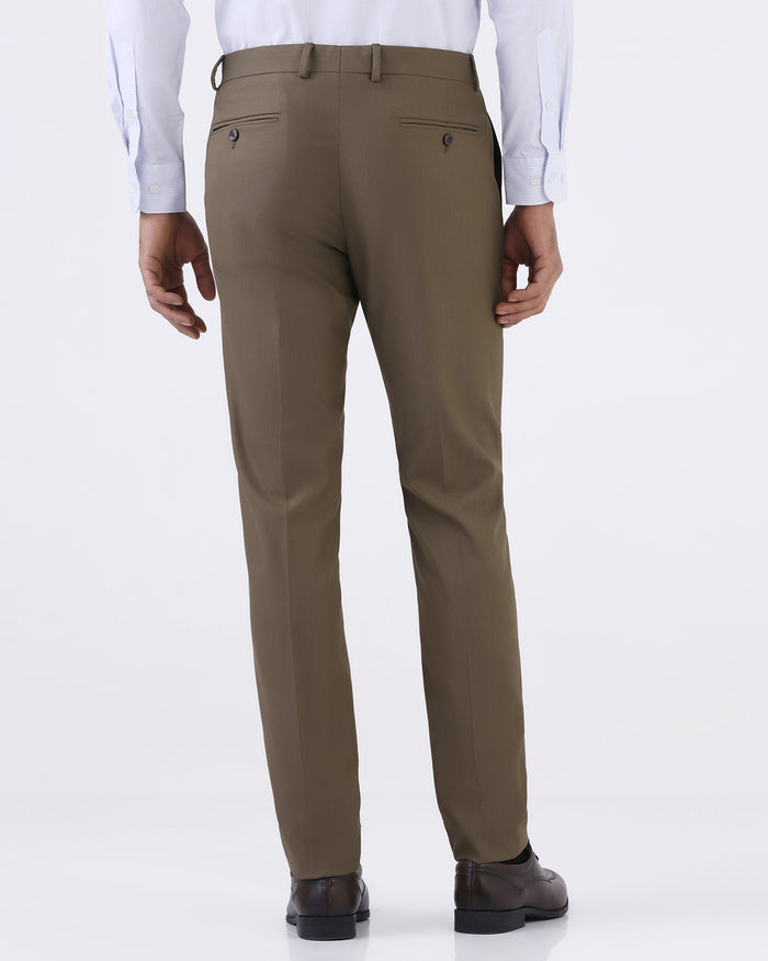 Ochre Formal Dobby Formal Trouser - Anfredo