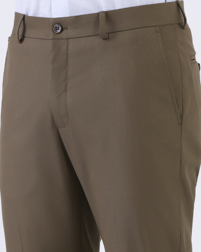 Ochre Formal Dobby Formal Trouser - Anfredo