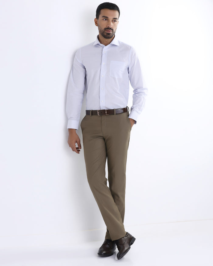Ochre Formal Dobby Formal Trouser - Anfredo