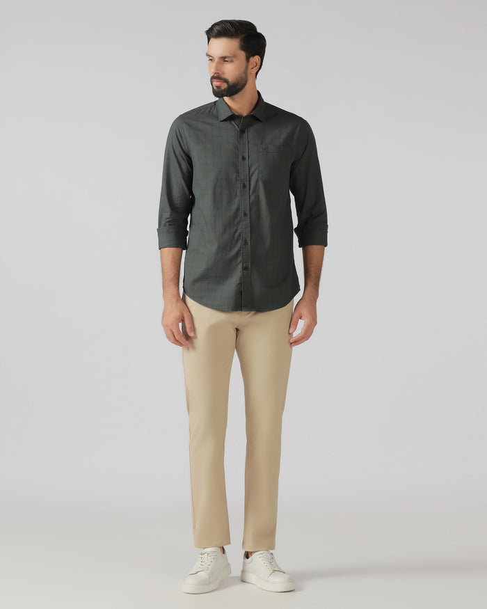 Olive Check Shirt - Nipon