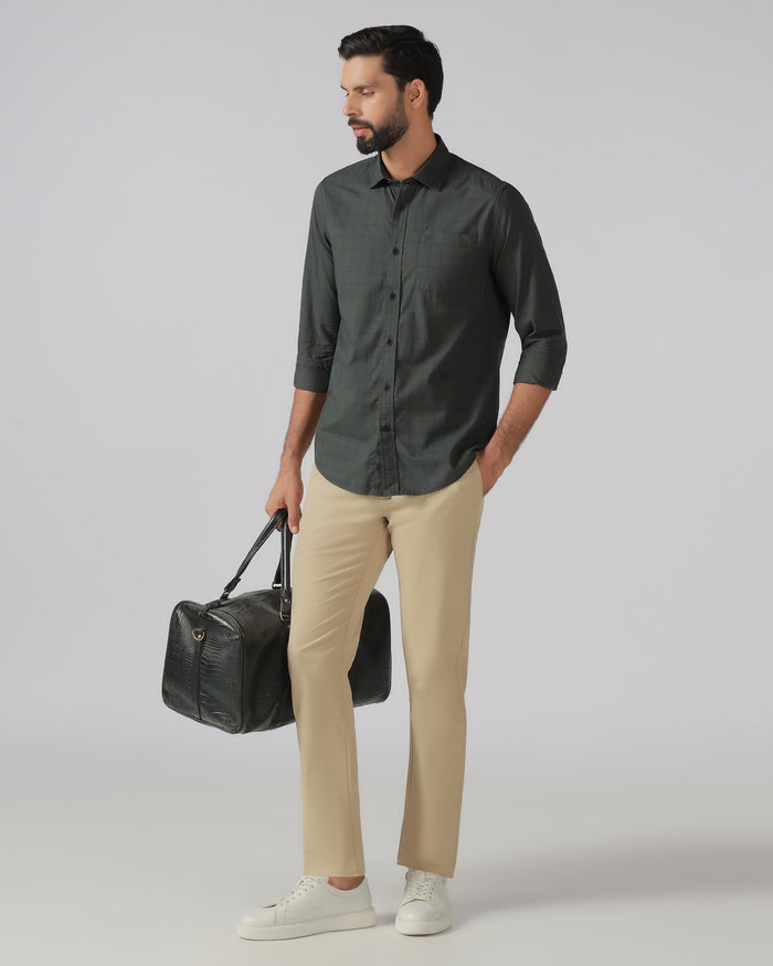 Olive Check Shirt - Nipon