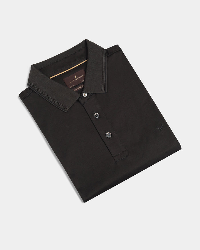 Olive Solid Polo T-Shirts - Orion