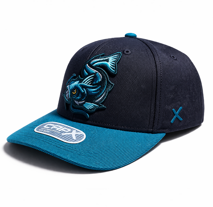 On-Field Team Hat - Swimming Fish - Black/Teal