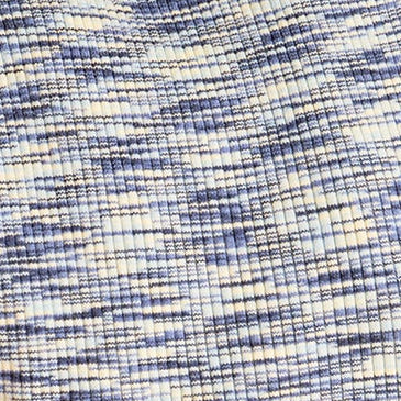 Space dye rib knit in blu emulti color swatch | Exclude | Swatch