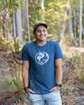 OTTERS YING\YANG -  100% Organic Cotton Unisex Tee - Midnight