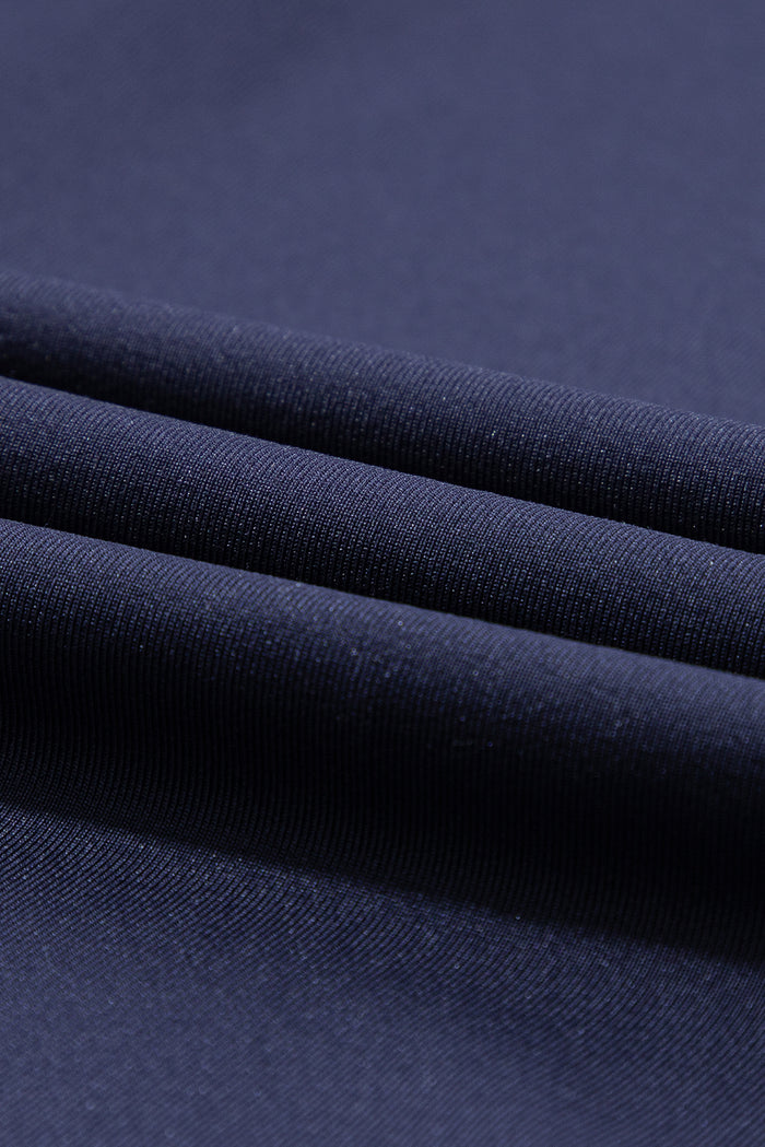 Pantalon de jogging bleu marine avec poches et cordon de serrage à la taille