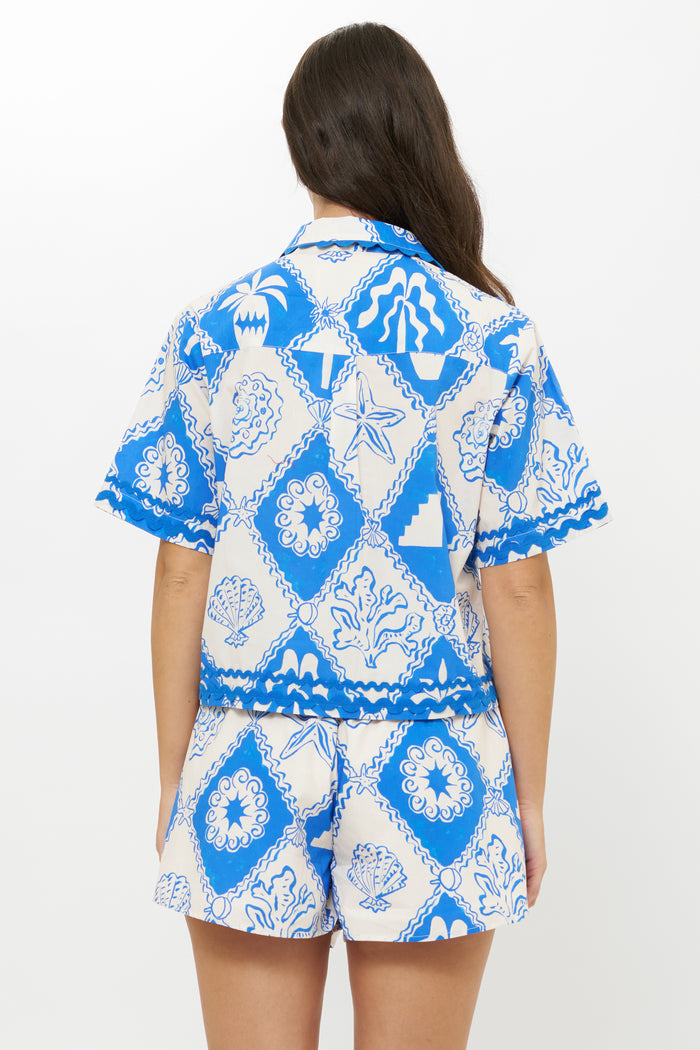 Parker Top- Asterias Blue