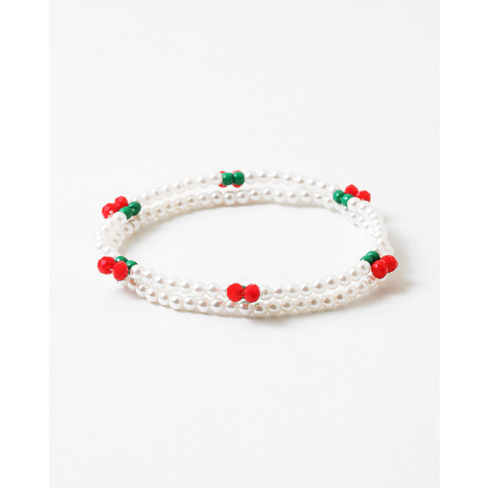 pearl cherries bracelet