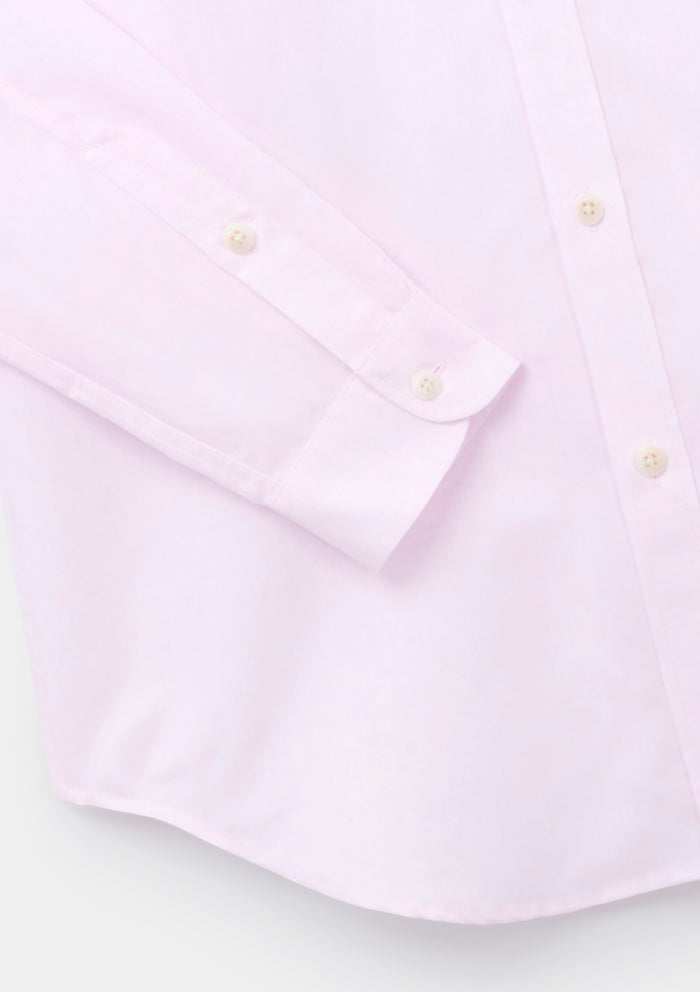 Pink Cotton Linen Shirt, Collar Shirt - SIRPLUS