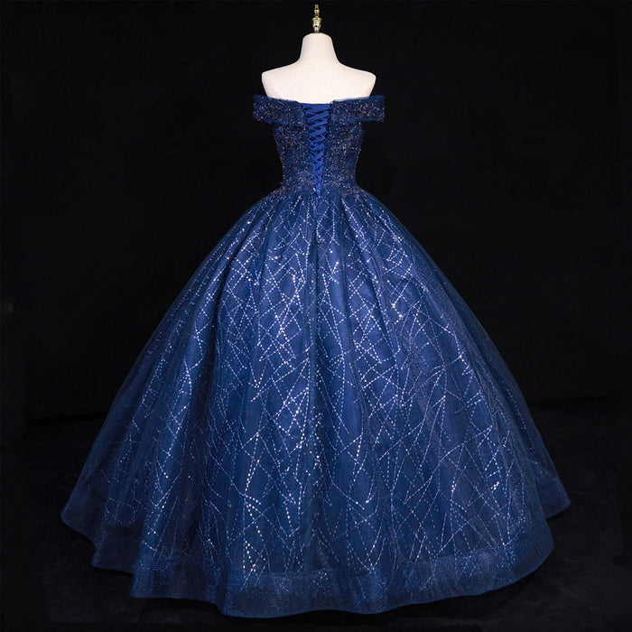 Pink Off Shoulder Quinceanera Dress Ball Gown Formal Dress - Rosymae