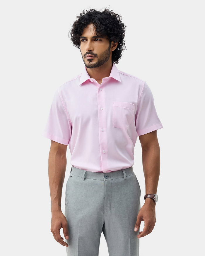 Pink Textured Shirt - Maky