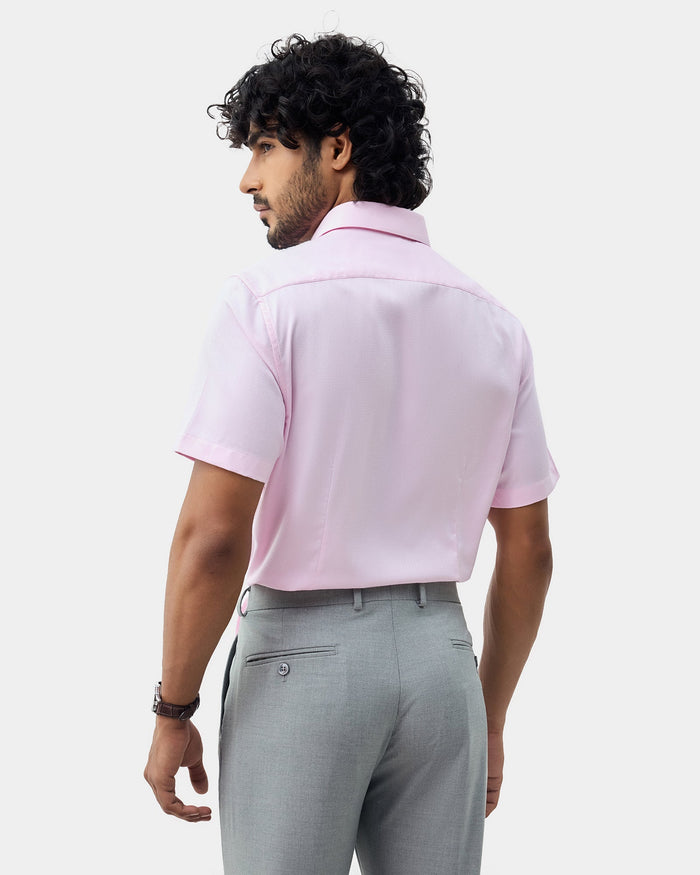 Pink Textured Shirt - Maky