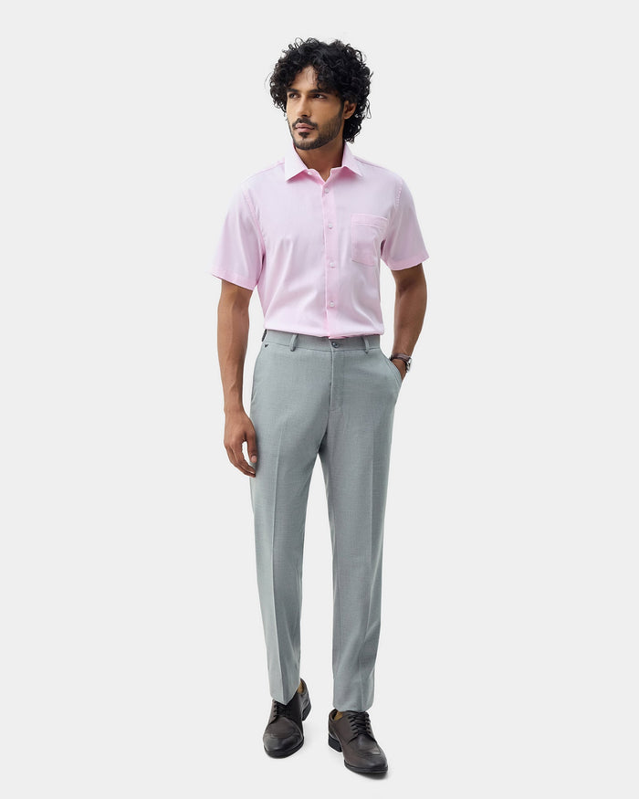 Pink Textured Shirt - Maky
