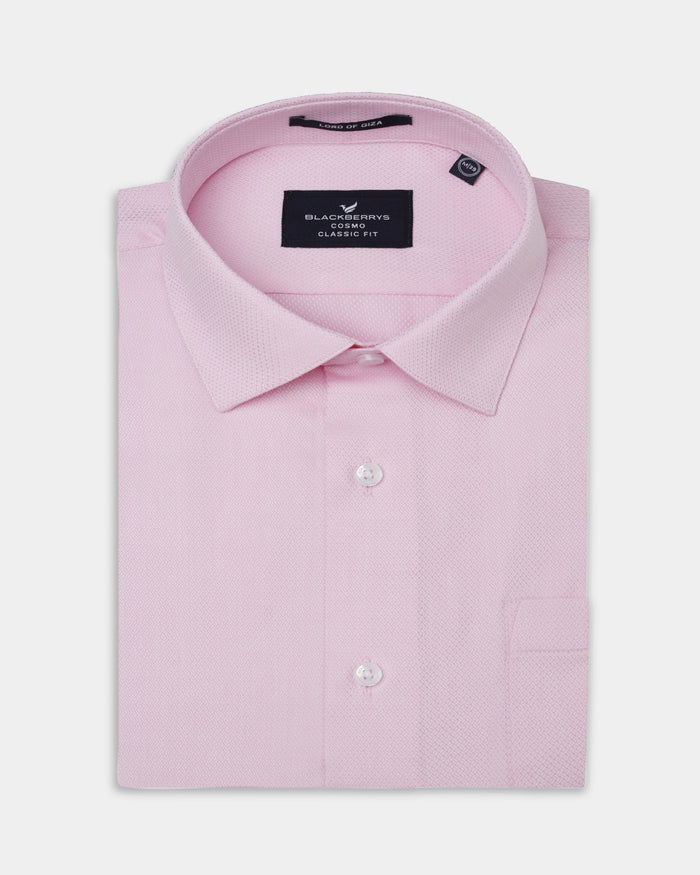 Pink Textured Shirt - Maky
