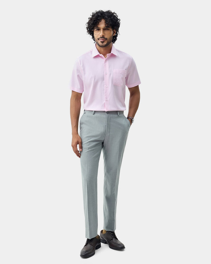 Pink Textured Shirt - Maky