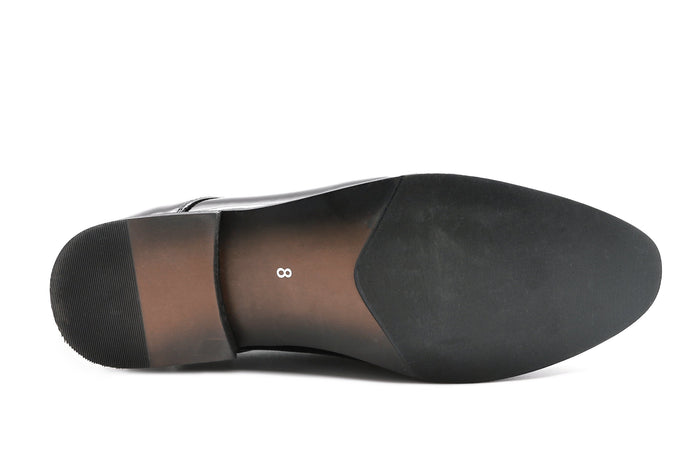 Pisa Black Patent Vegan Derby Shoe