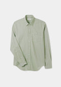 Pistachio Green Cotton Cashmere Shirt, Collar Shirt - SIRPLUS