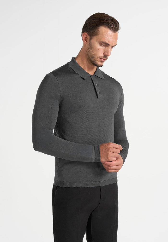 lucien-core-knitted-sheen-long-sleeve-polo-top