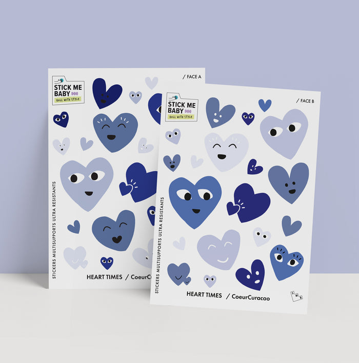 Planche de stickers Stick me baby : CoeurCuracao