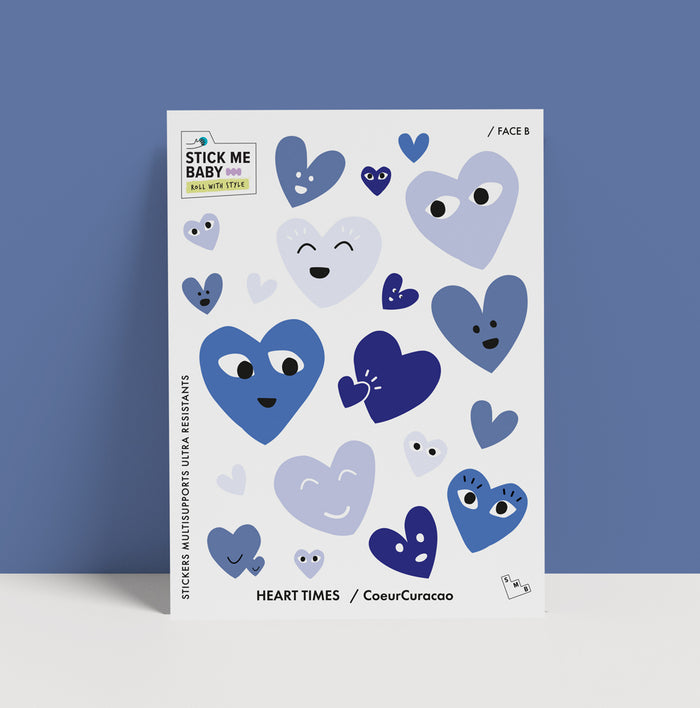 Planche de stickers Stick me baby : CoeurCuracao
